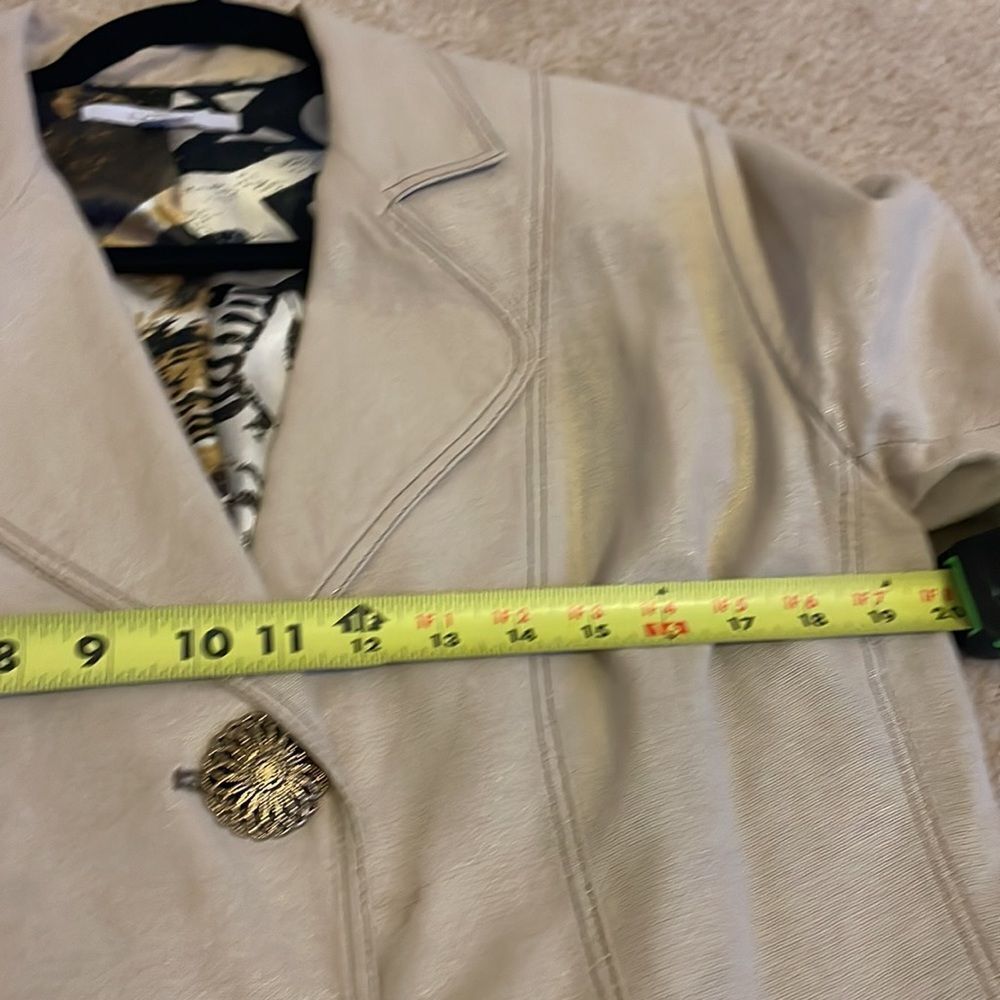 Cache coat jacket beige women size Large - Picture 7 of 10